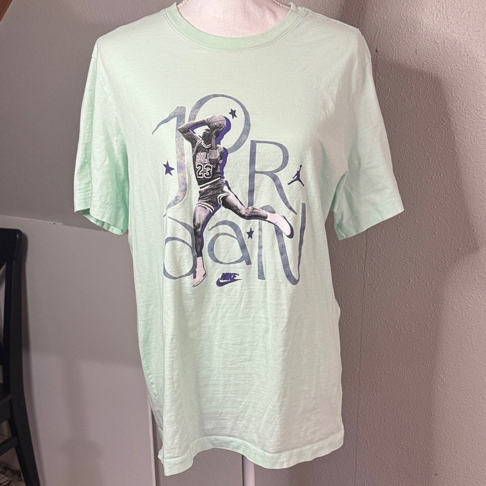 Nike Jordan Light Green Graphic Men's Tee